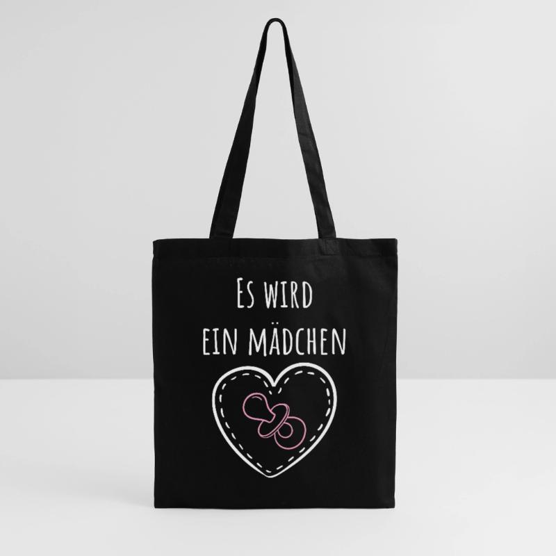 Es wird ein Mädchen! Stoffbeutel