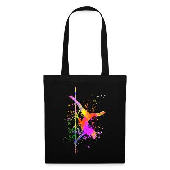 Pole Dance Fitness Color Splash Pole Dance - Tote Bag - black - Front