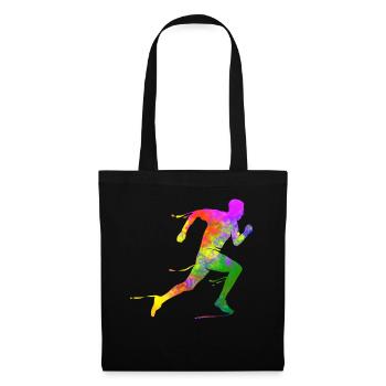 Demi-marathon runner sprint triathlète Finisher - Sac en tissu - noir - Devant