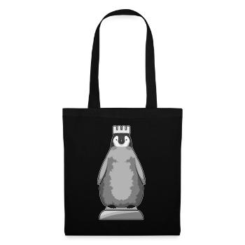 Échecs du Roi des Pièces de Pingouin - Sac en tissu - noir - Devant