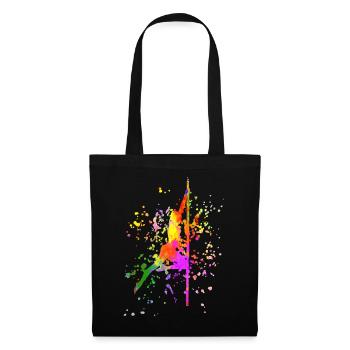 Pole Dance Fitness Color Splash Pole Dance - Tote Bag - black - Front
