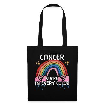 Cancer Awareness Rainbow Sucks In Every Color - Tote Bag - black - Front