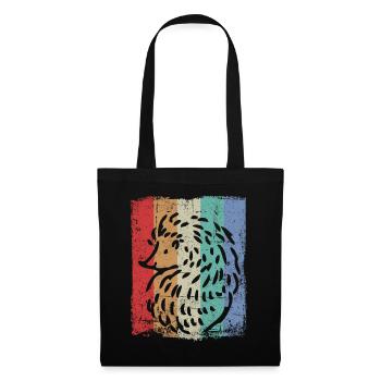 Hérisson - Sac en tissu - noir - Devant