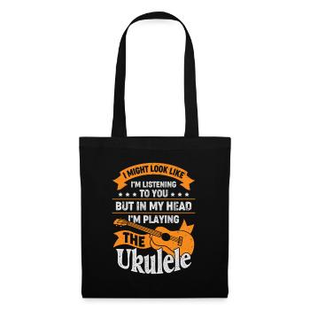 Funny Ukulele Music Ukulele Player Gift - Tote Bag - black - Front