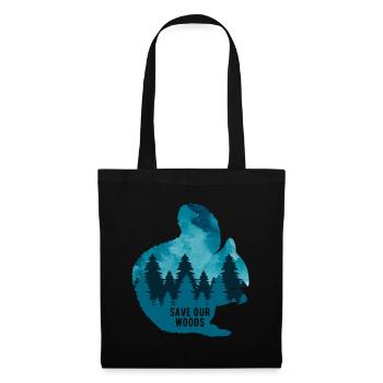 Climate Change Environmental Protection Squirrel - Tote Bag - black - Front