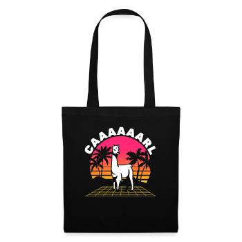 Carl Lama with Hat - Funny Retro Wave Saying - Tote Bag - black - Front