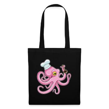 Cuillère de cuisson pour poulpe - Sac en tissu - noir - Devant