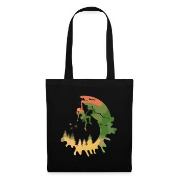 Aquarelle Woodland Cadeau pour femmes - Sac en tissu - noir - Devant
