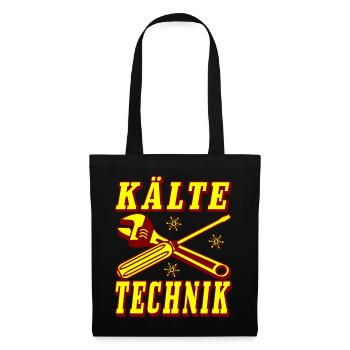Kälte Technik Retro Design - Stoffbeutel - Schwarz - Vorne