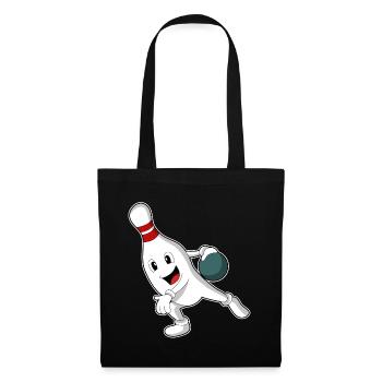Bowling Bowling Ball Pin - Tote Bag - black - Front