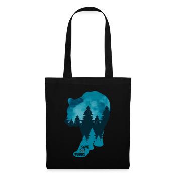 Climate Change Environmental Protection Bear - Tote Bag - black - Front