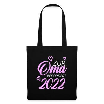 Oma 2022 - Stoffbeutel - Schwarz - Vorne