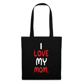 Amour Maman Cœurs Maman Maman Joyeuse Fête des Mères - Sac en tissu - noir - Devant