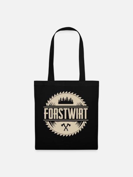 Forstwirt - Stoffbeutel - Schwarz