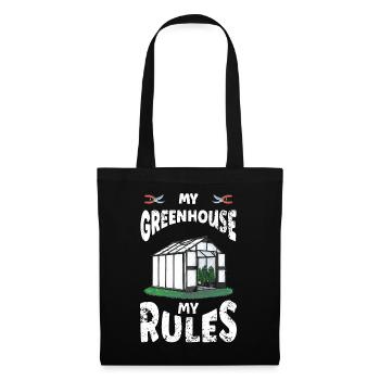 Greenhouse Rules Gardening Gardener - Tote Bag - black - Front
