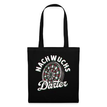 Nachwuchs Darter Dartspieler Dart Geschenk Kinder - Stoffbeutel - Schwarz - Vorne
