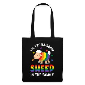 Rainbow Sheep Family Gay Pride LGBT Pride Month - Tote Bag - black - Front