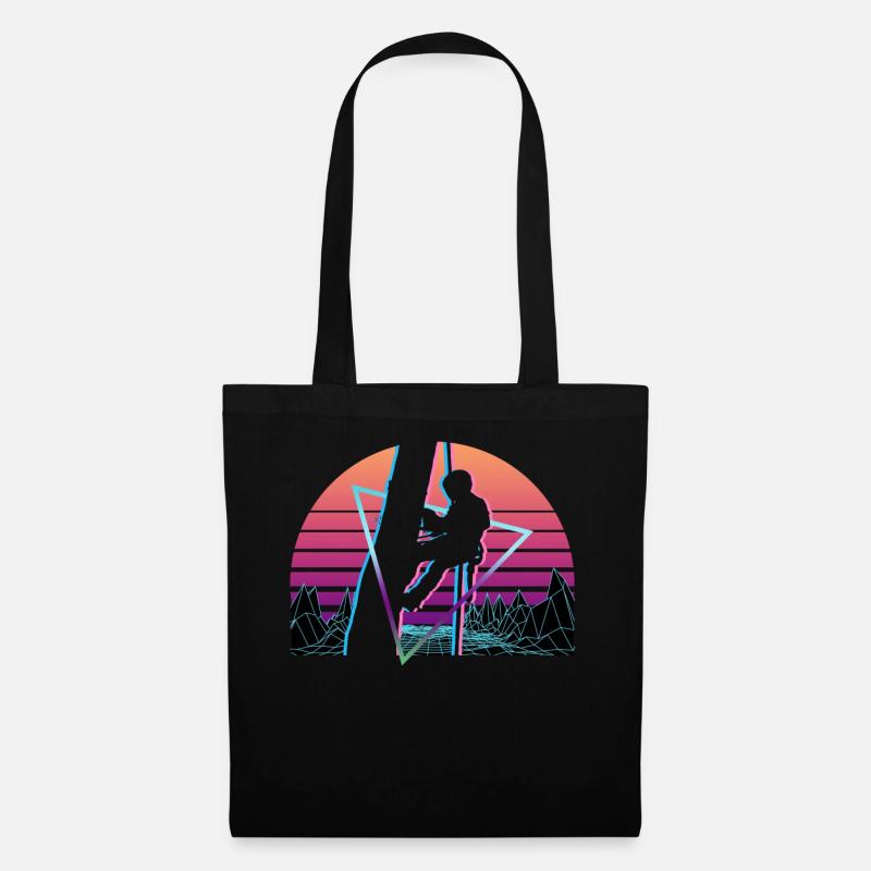 Arborist Vaporwave Aesthetic Retro - Stoffbeutel - Schwarz