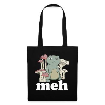 Funny Frog Meh Gift - Tote Bag - black - Front