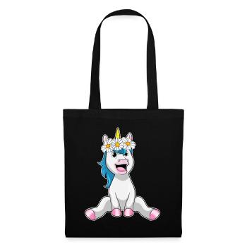 Licorne Daisy - Sac en tissu - noir - Devant