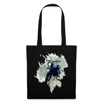 Simson Hirondelle - Sac en tissu - noir - Devant
