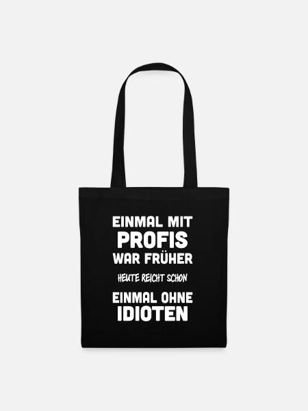 Inspirierender Spruch Verteidiger des Alltags - Stoffbeutel - Schwarz