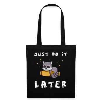 Raccoon Official Sleeping Shirt - Tote Bag - black - Front