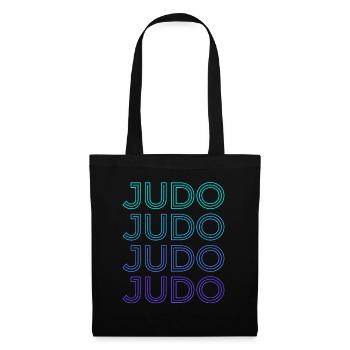 Judo Judoka Retro - Stoffbeutel - Schwarz - Vorne