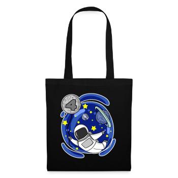 Garçon de 4 ans - 4 ans - J’ai 4 ans - Sac en tissu - noir - Devant