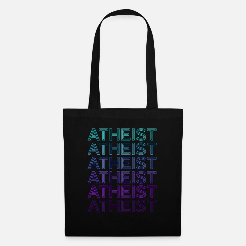 Atheist Retro - Stoffbeutel - Schwarz