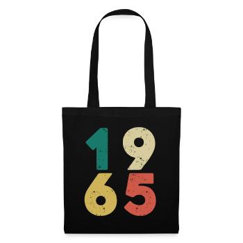 1965 - Millésime 1965 Rétro Vintage - Sac en tissu - noir - Devant