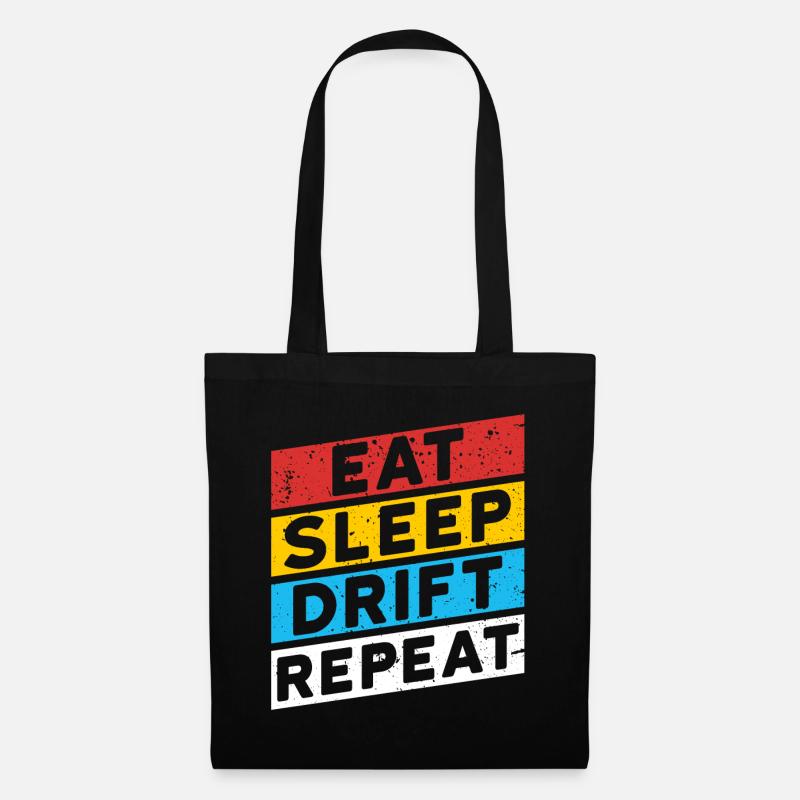 DRIFTER DRIFTEN | EAT SLEEP DRIFT REPEAT - Stoffbeutel - Schwarz