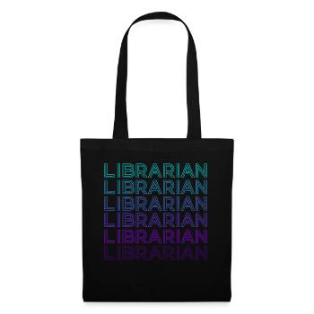 Librarian Retro - Tote Bag - black - Front