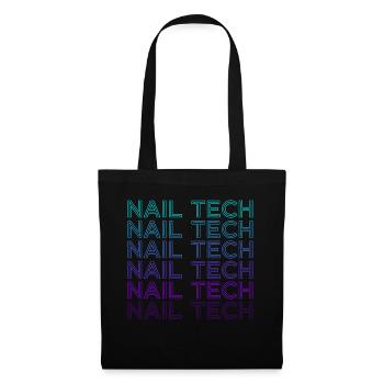 Nail Tech Beautician Nail Technician Retro - Tote Bag - black - Front