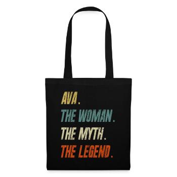 Ava The Woman The Myth The Legend - Tote Bag - black - Front