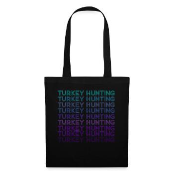 Turkey Hunting Hunter Retro - Tote Bag - black - Front