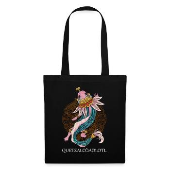 Quetzalcoatl Axolotl Ancient Aztec Serpent Ma - Tote Bag - black - Front