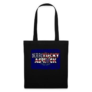 Amérique Drapeau de l’État des États-Unis Kentucky - Sac en tissu - noir - Devant