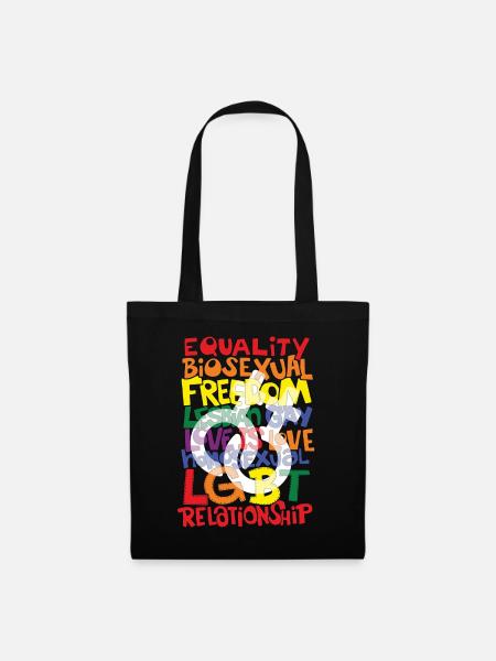 LGBTQ Lesben Schwule - Stoffbeutel - Schwarz