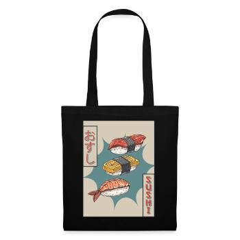 Sushi Japanese Vaporwave Aesthetic Gift - Tote Bag - black - Front