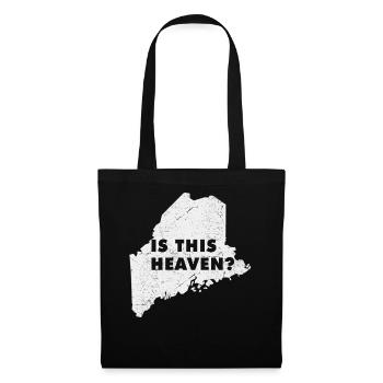 Carte terrestre Amérique État américain Accueil Paradis Maine - Sac en tissu - noir - Devant