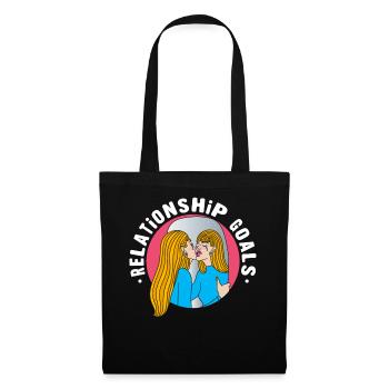 SWEET GIRL RELATION OBJECTIFS KISS MIRROR - Sac en tissu - noir - Devant