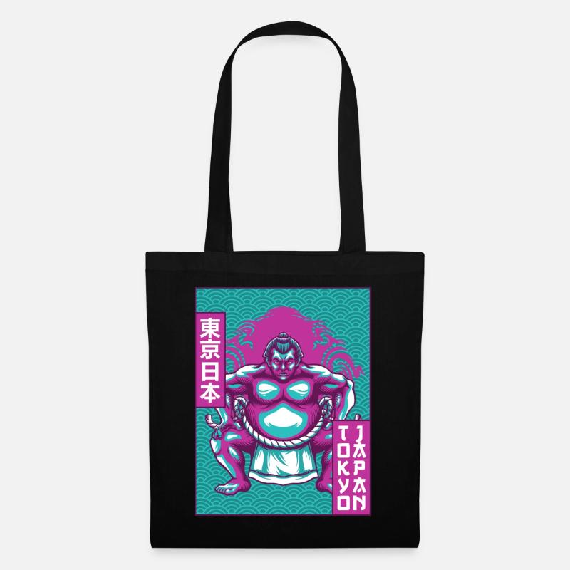 Sumo-Ringer Sumo-Ringen Tokio Japan Geschenk - Stoffbeutel - Schwarz