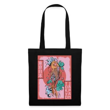 Koi Fish Carp Tokyo Japan Japanese Aesthetics - Tote Bag - black - Front