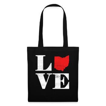 Proud America State Land Map Love Ohio - Tote Bag - black - Front