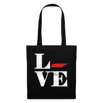 Proud America State Land Map Love Tennessee - Tote Bag - black - Front