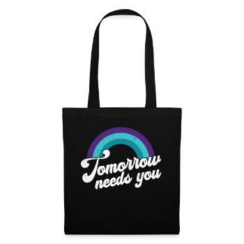 Demain a besoin de vous Santé mentale - Sac en tissu - noir - Devant