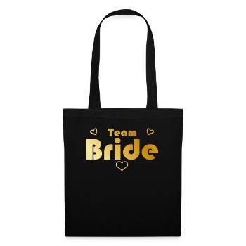 Équipe Bride Or - Sac en tissu - noir - Devant