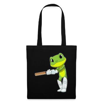Frog Cricket Cricket Bat - Tote Bag - black - Front