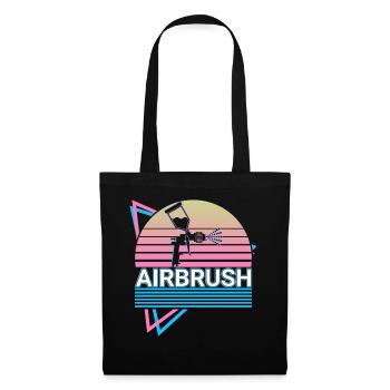 Airbrush Spray Paint Retro Gift - Tote Bag - black - Front